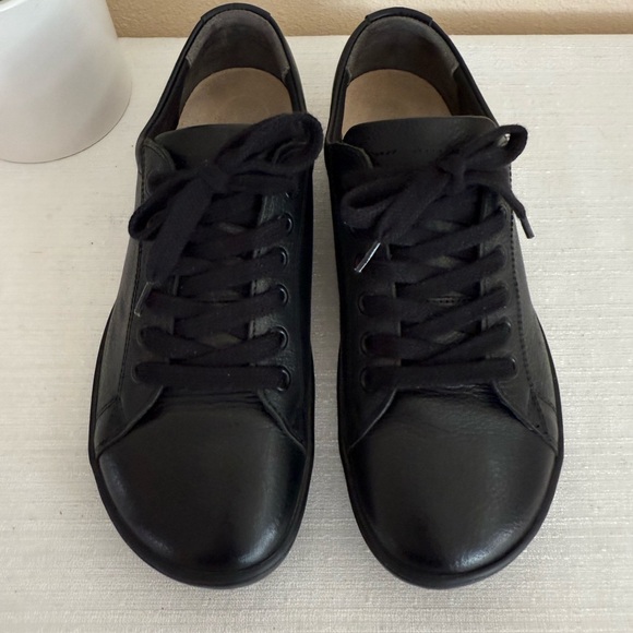 Birkenstock Black Leather Casual Orthotic Sneakers - Picture 3 of 14